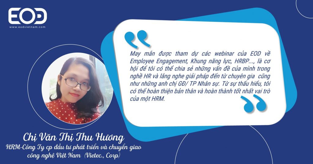 Feedback từ chị Văn Thị Thu Hương về Webinar của EOD Việt Nam