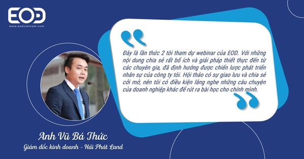 Feedback từ anh Vũ Bá Thức về Webinar của EOD Việt Nam