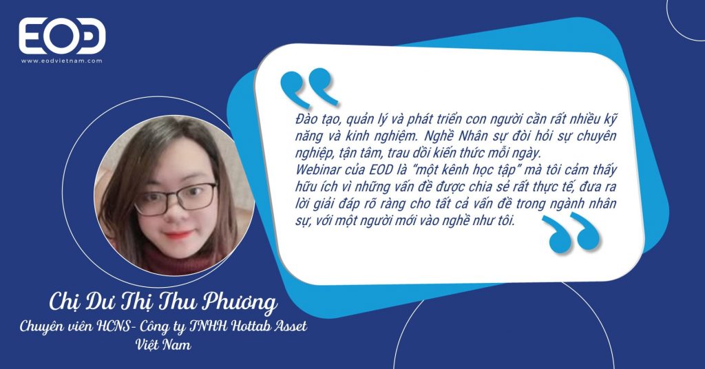 Feedback từ chị Dư Thị Thu Phương về Webinar của EOD Việt Nam