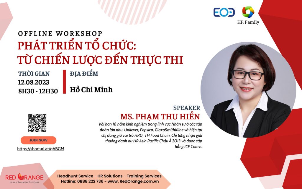 Offline Workshop: Phát triển tổ chức từ chiến lược đến thực thi